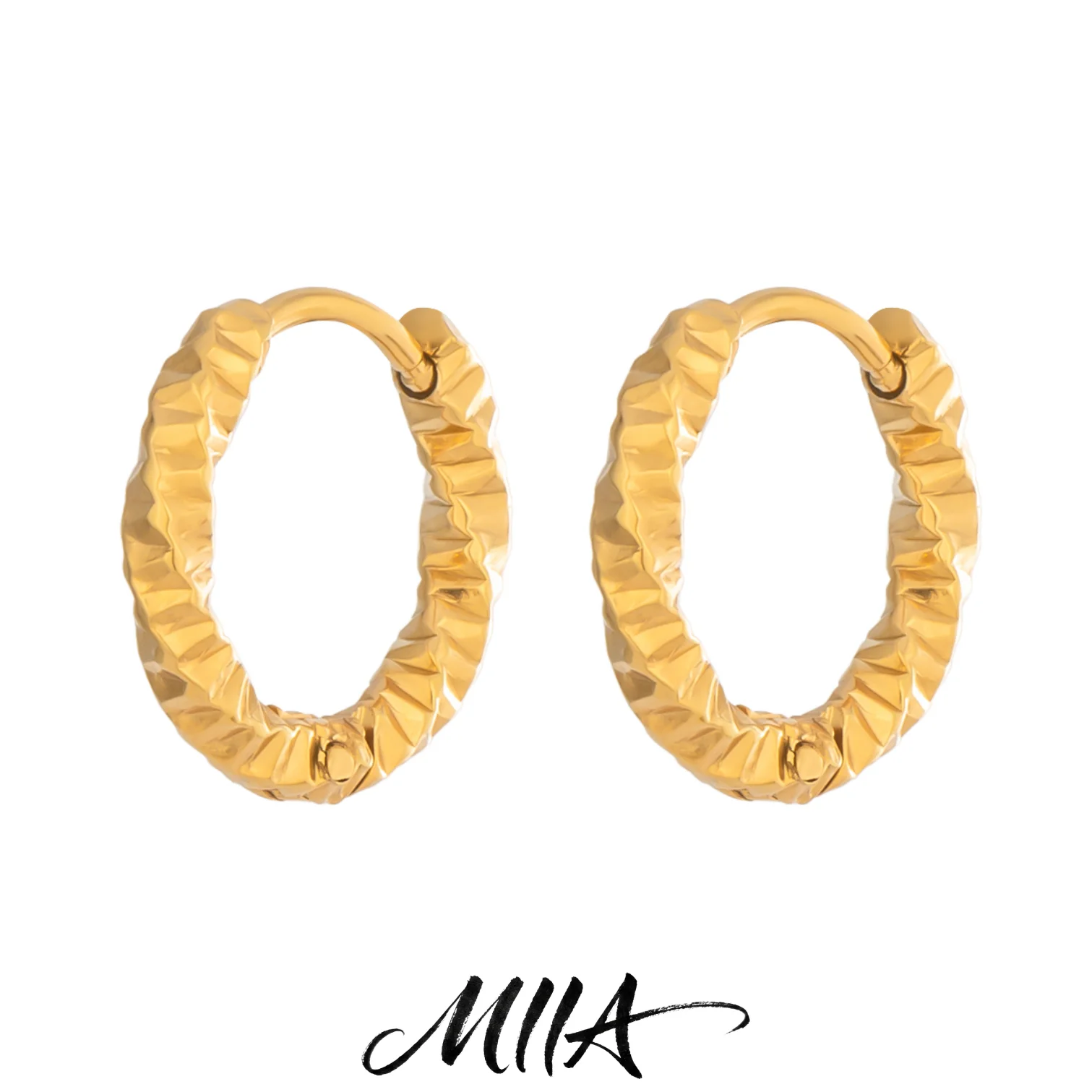 Men'S Minimalist Accessories - Kolczyki koła Miia do noszenia na