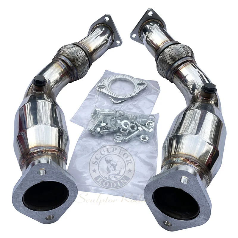 Turbo Catless Downpipe Exhaust DOWNPIPE EXHAUST for NISS@N 03-06 350Z Z33/G35 V35 VQ35DE