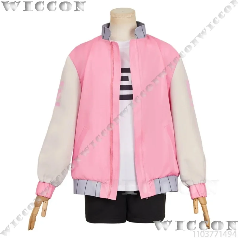 Shaotang Ru Anime SAKAMOTO DAYS disfraz Cosplay peluca larga roja abrigo rosa China Mafia chica mujer traje Halloween juego de rol personalizado