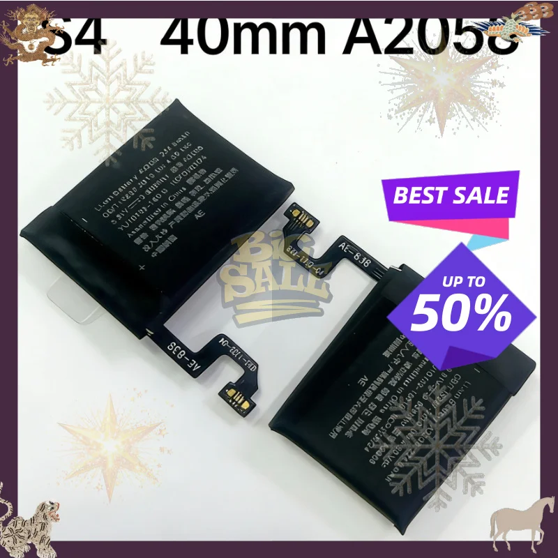 SWZY Replacement 224.9mAh Battery A2058 for Apple Watch Series 4 40mm GPS A2058 A1975 A1977 Iwatch Bateria
