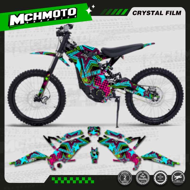 MCHMFG Motorcycle Team Graphic Decal & Sticker Kit  For Surron Sur-ron Light Bee X S 3C 2021- 2024 -001