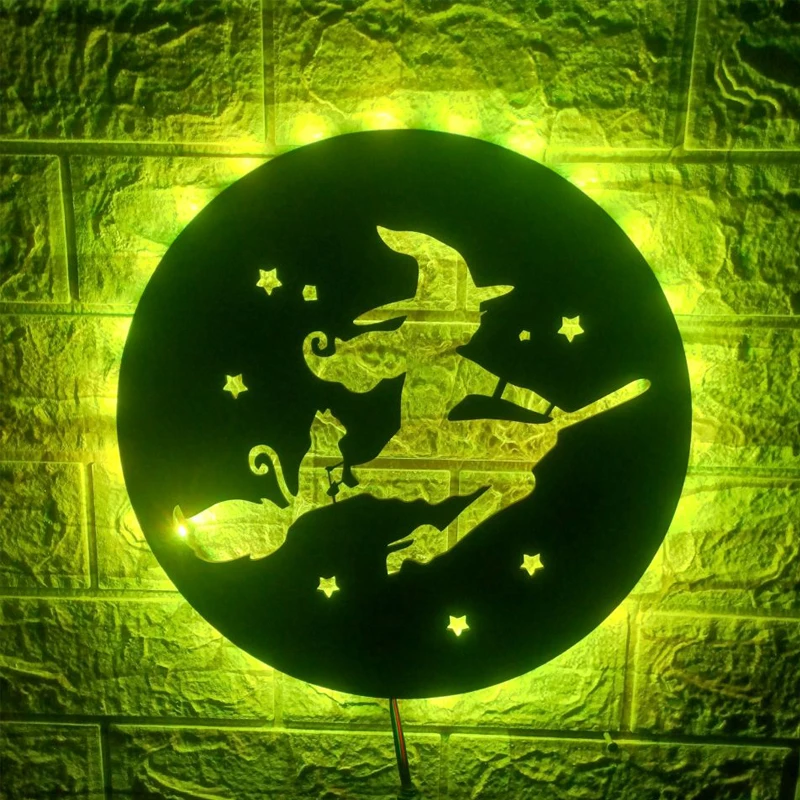 ZK30 Simple Colorful Magic Wizard Luminous LED Wall Lamp Indoor Restaurant Decoration USB Night Light Pendant