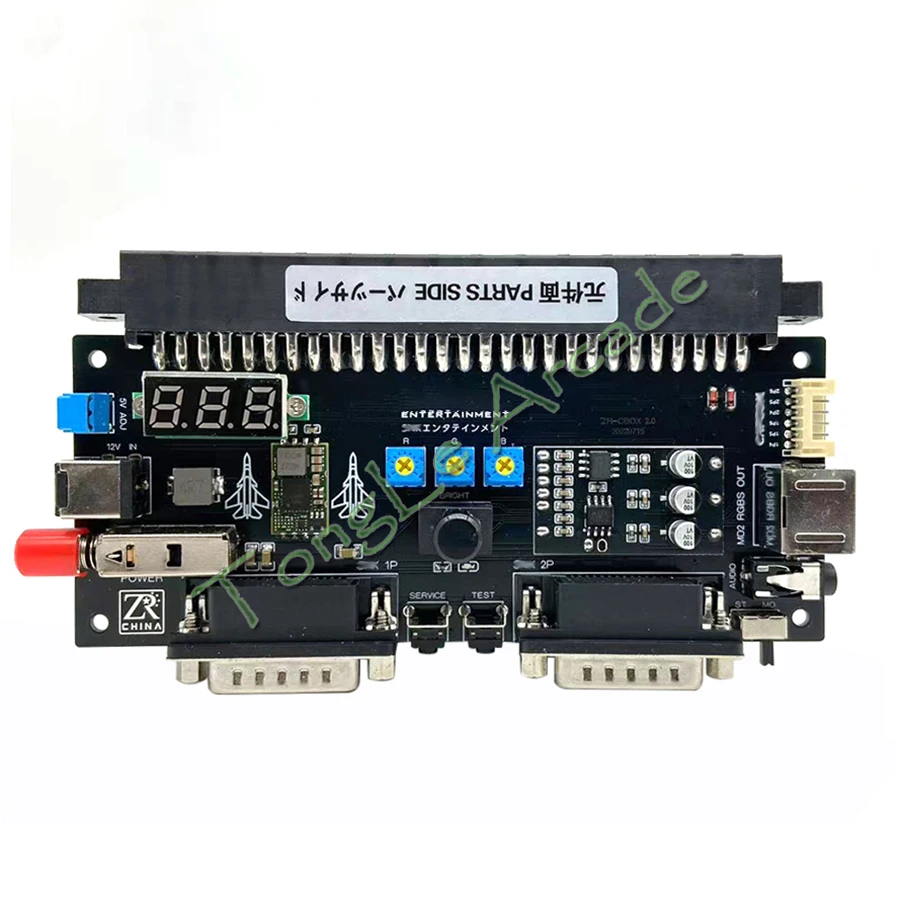 Supergun V2.0 Cbox Jamma Converter, Support Channel Switching Voltage Adjustment, DB15 Gamepad for Retro Arcade Game Base Board