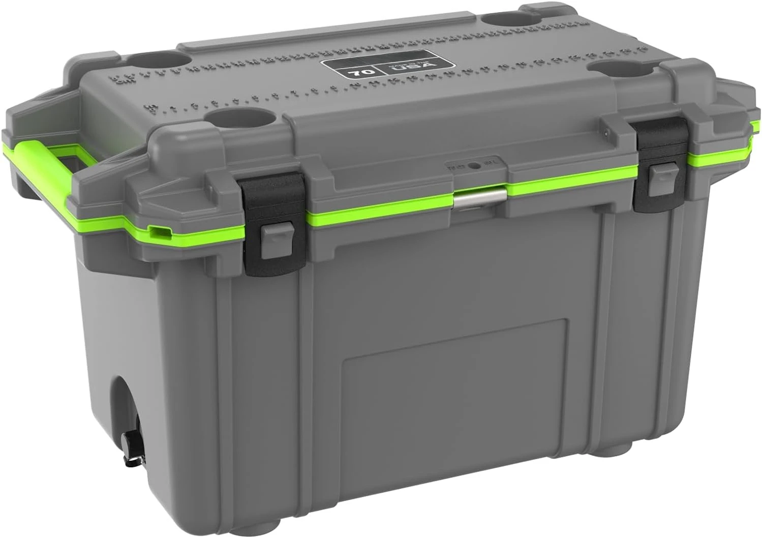70 Quart Elite Hard‑Shell Insulated Ice Chest Cooler, Heavy‑Duty Portable Cooler Box for Camping, Fishing, Beach and Outdoor Adventures