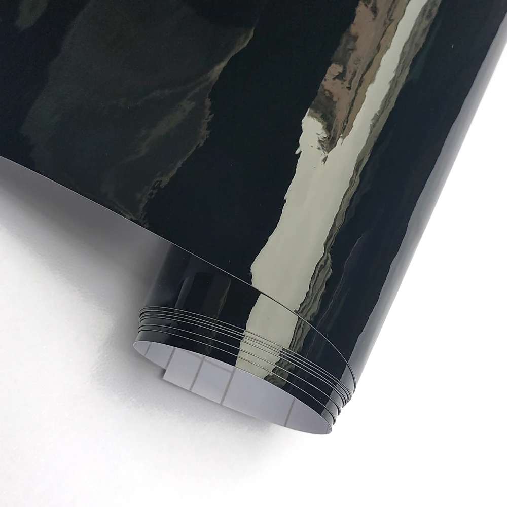 Glossy Black Car Sticker Waterproof Air Release System DIY Auto Motorcycle Body Adhesive Vinyl for Hood