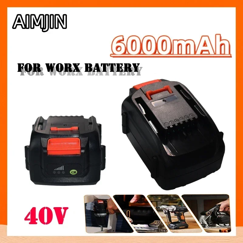 

NEW 40V Lithium-Ion Large-Capacity Battery Suitable for 6000mAH Power Tool WORX