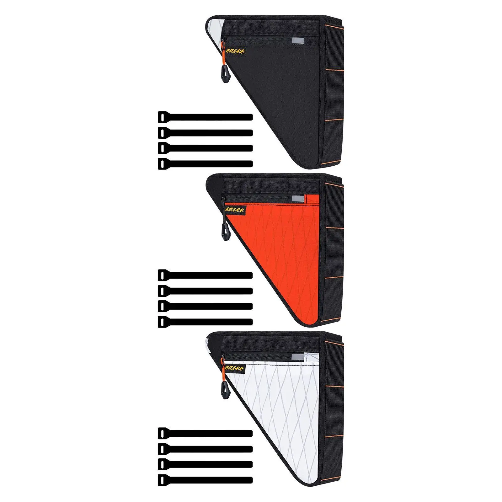 حقيبة بإطار دراجة مثلثة، حقيبة مدمجة خفيفة الوزن متعددة الوظائف مع أشرطة، #2