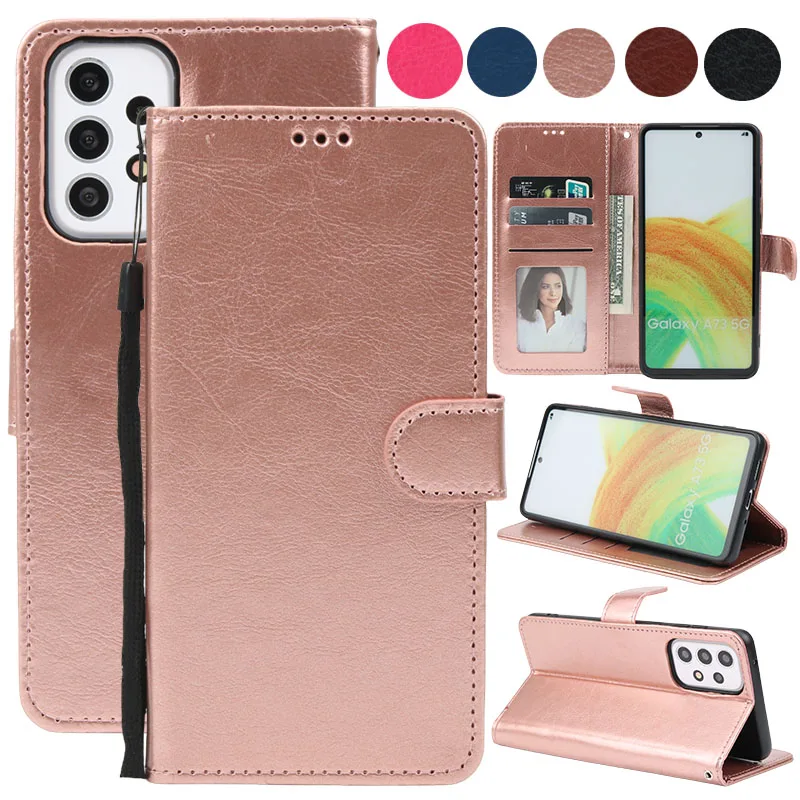 Leather Case For Samsung Galaxy A73 A81 A82 A91 M60S M80S A22 M22 F42  A22S A23 M23 M13 4G 5G Funda Flip Wallet Cover Book Case