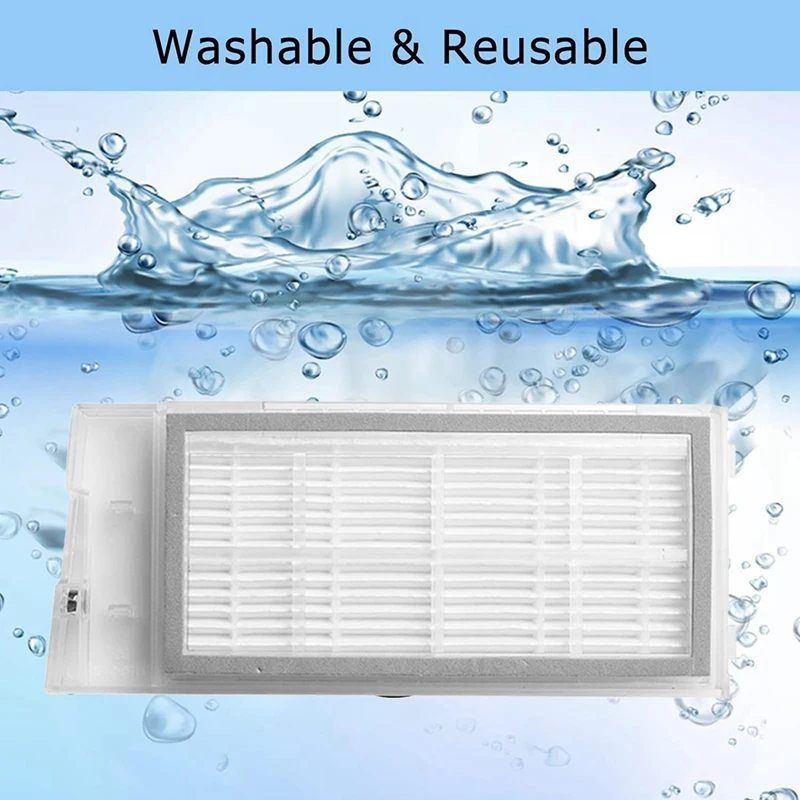 15PCS For XCLEA H30 Plus/H40 Plus Robot Vacuum Cleaner Replacement Main Side Brush Hepa Filter Mop Cloth Dust Bag image 2