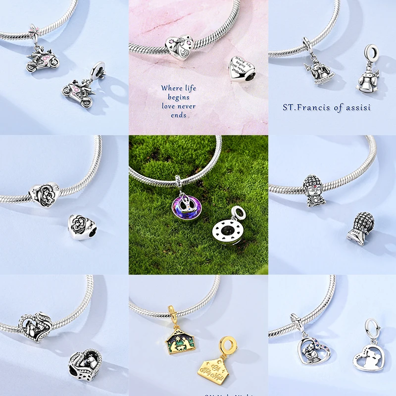 Neuer Russischer Matroschka-Anhänger aus 925 Sterling Silber, Russische Matroschka-Perle, Passend für Armbänder, DIY Damenschmuck Geschenk 2026 – Detail 8