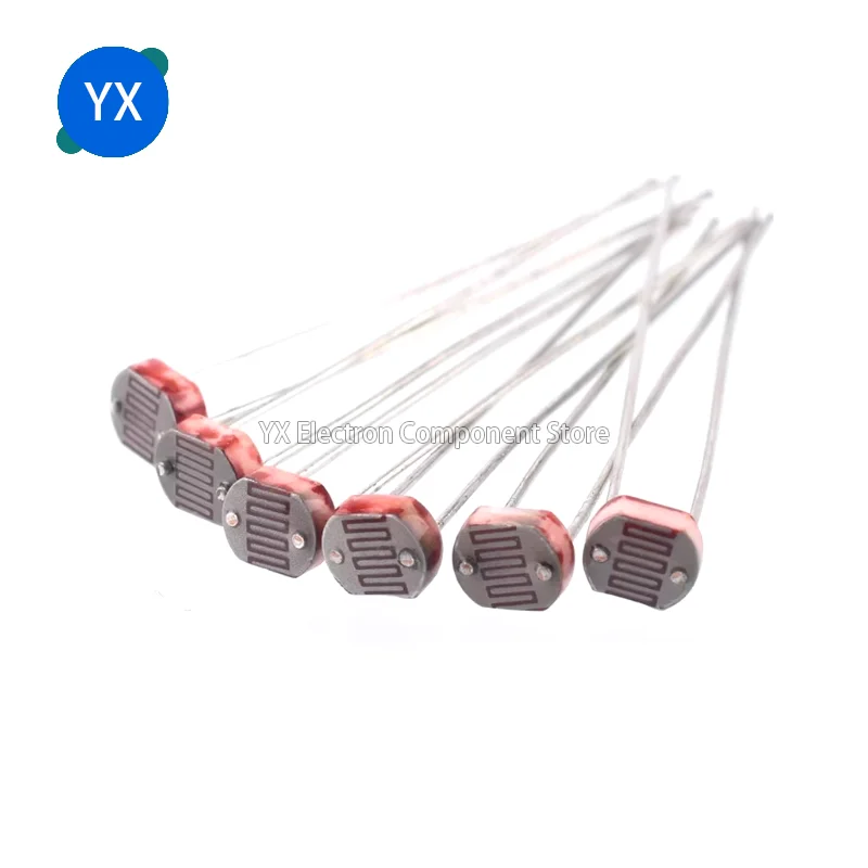 

200PCS/LOT LDR Photo Light Sensitive Resistor Photoresistor Photoelectric Photosensitive Resistance GL5528 5537 5506 5516 5539