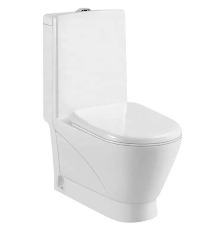 Ceramic silent toilet hotel KTV project foreign trade export floor-to-ceiling toilet seat