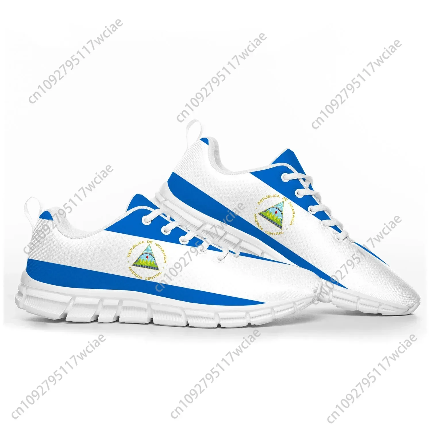 

Nicaraguan Flag Sports Shoes Mens Womens Teenager Sneakers Nicaragua Casual Custom High Quality Couple Shoes