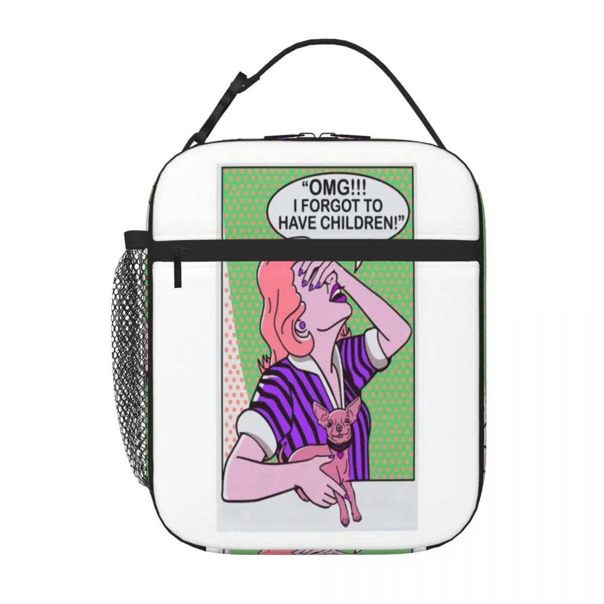 Bestselling OMG I Forgot To Have Children Chihuahua Dog Mom Dual Use Canvas Lunch Bag Seaside Lunch Leakproof Lunch Bag