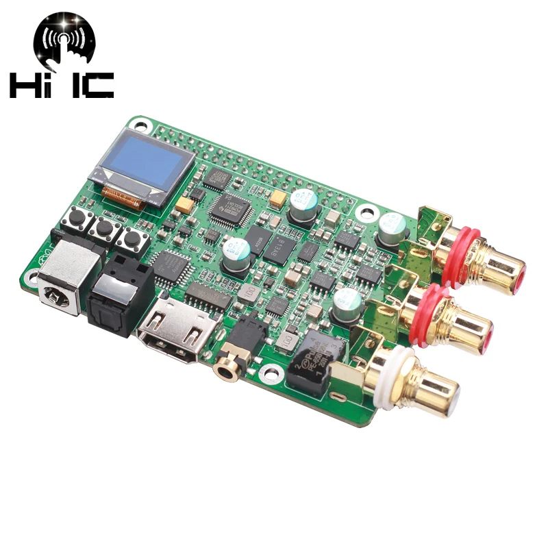 

Raspberry Pi DAC HiFi Audio Decoder Board ES9038Q2M Coaxial Optical I2S DSD512 Digital