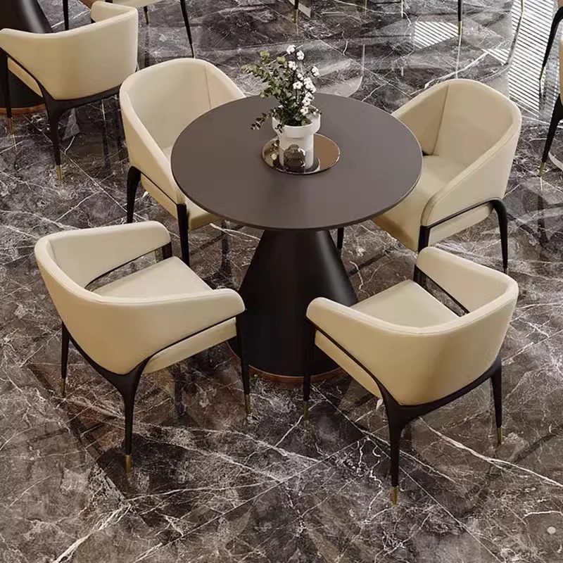 

Light luxury, modern, table and chair combination, sales office, business, reception