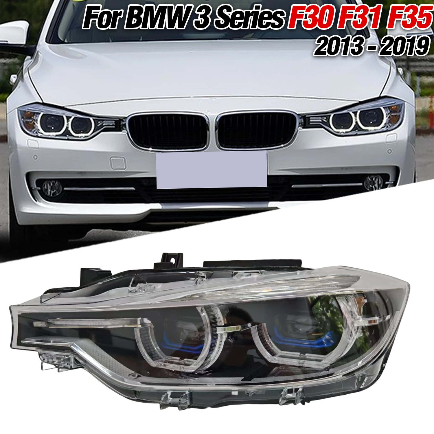 

Фары для BMW3 Seies F30/F31/F35 2013-2019 Фара Модернизированные светодиодные лазерные линзы фары с динамическим указателем поворота