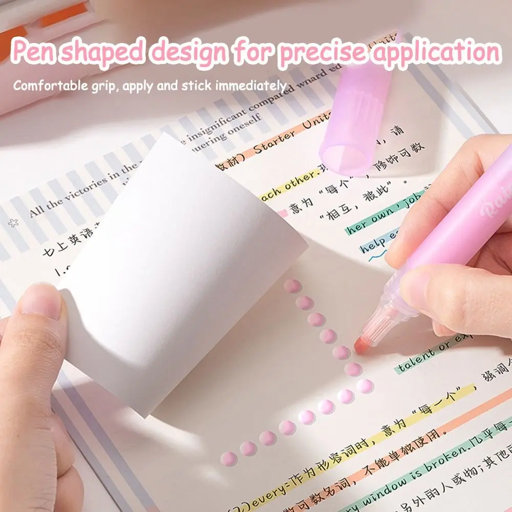 4Pcs Durable Quick Dry Tacky Glue Pen Colorful Large Capacity Dispensing Pen DIY Scrapbooking Dispensing Glue School Office