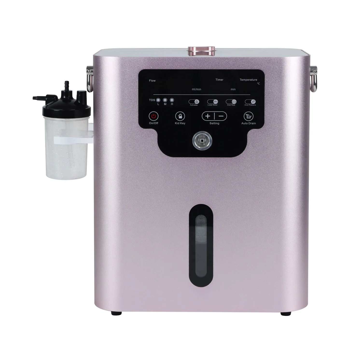 1500ml/min Oxyhydrogen Gas Generator Inhalation Therapy Machine 99.99% High Purity H2 Low Noise Hydrogen Inhaler