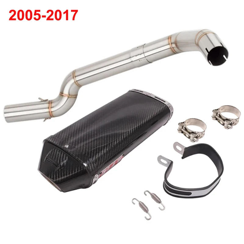 Slip On For HONDA CBR600RR F5 2003 - 2017 Motorcycle Exhaust Escape Modify Yoshimura Carbon Fiber Muffler With Middle Link Pipe