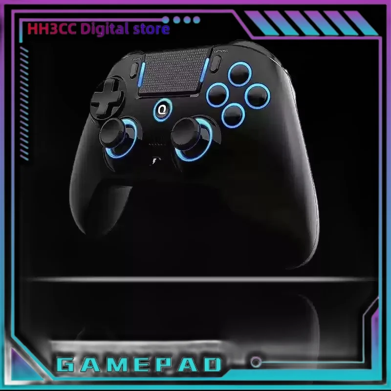 Qrd Spark N5 Wireless Gaming Controller Ps5 Ps4 Ps3 Ios Android Pc Hall Effect 9-Color Led Lights Vibration Effect Ps4 Gamepad