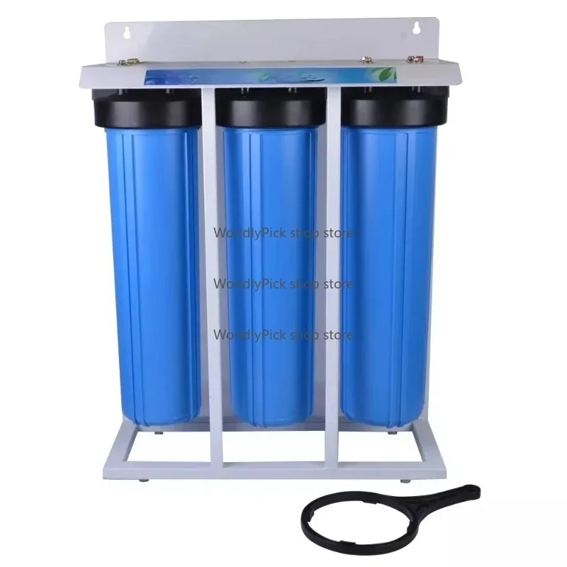 Jumbo 4.5x20 Inch Blue PP Water Filter Housing 3-Stage 10 Inch Diameter for Water Purification Systems view 6
