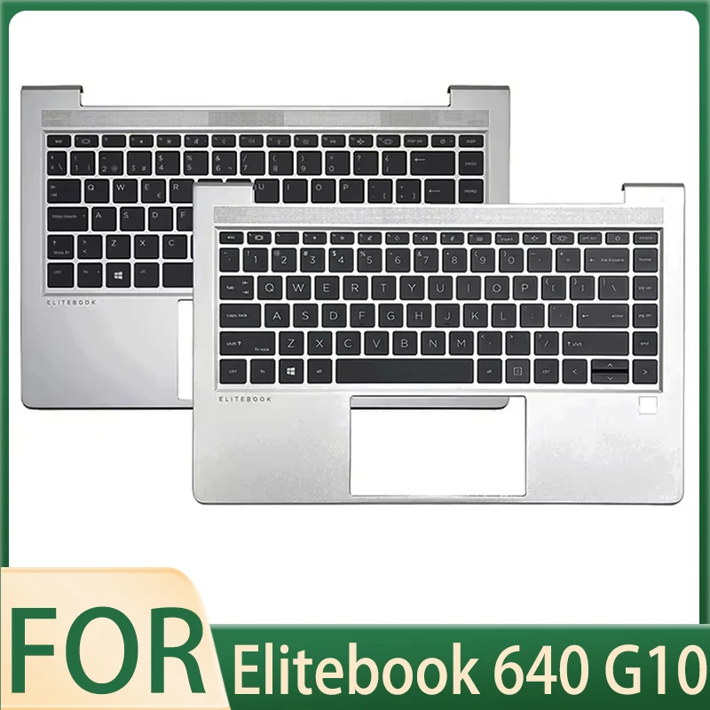 

New Original US/SP Keyboard for Elitebook 640 G10 Laptop Palmrest Upper Cover with Backlit Top Case Replacement Spain English