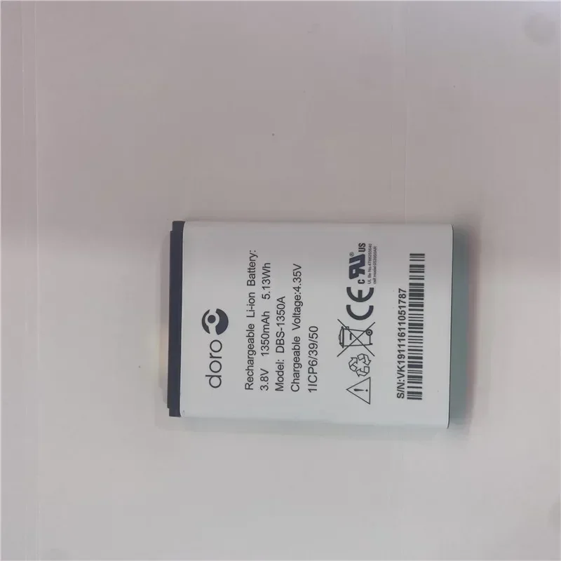 In Stock for Doro DBS-1350A battery 1350mAh New production date Long Standby Time High quality for Doro battery