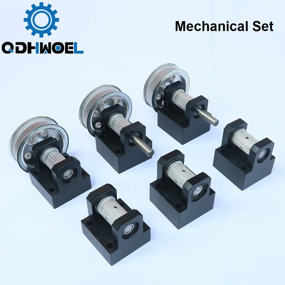QDHWOEL Gear Base Set Machine Mechanical Parts Guide Rail Set for Co2 Laser Engraving Cutting Machine