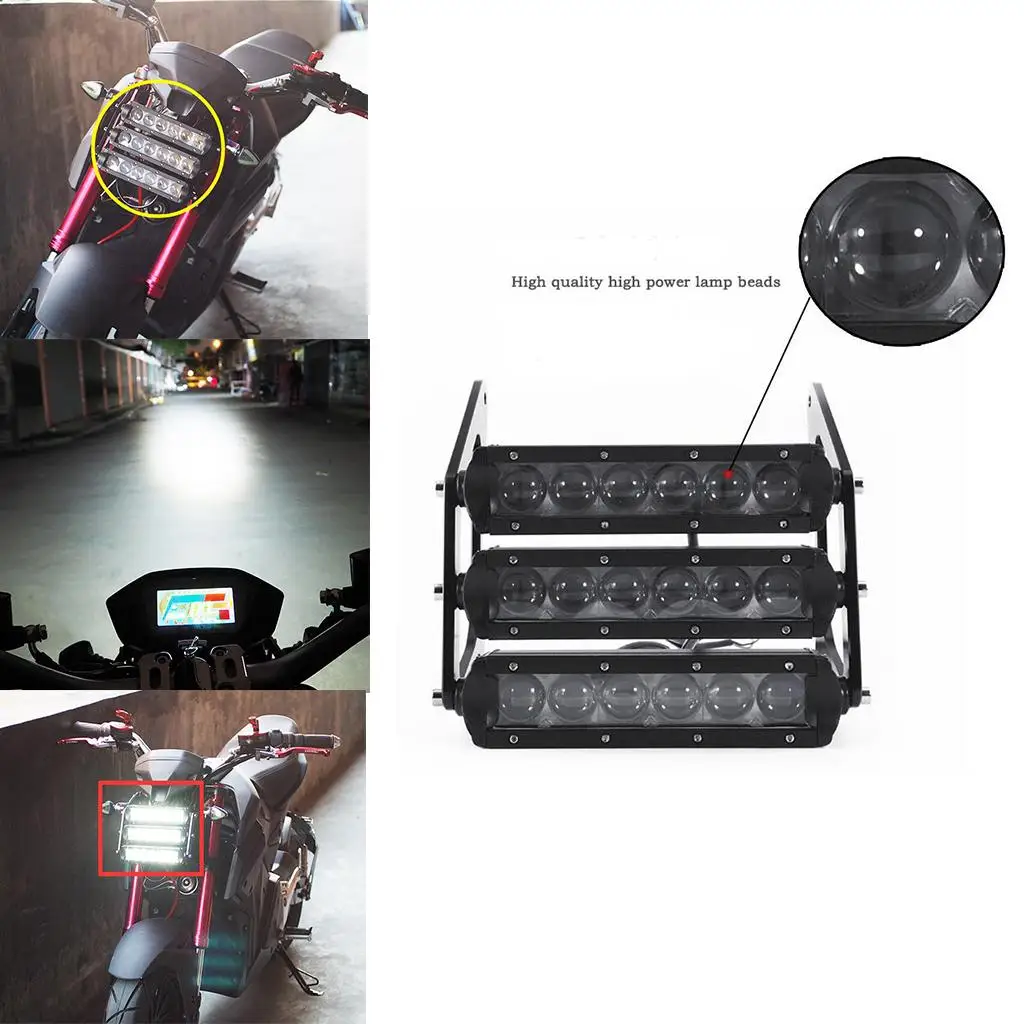 1 Set Motorcycle Retro Three-tier LED Headlights fairing Head Light Lamp for Grom MSX 125SF MSX125 2013-2016 image 4