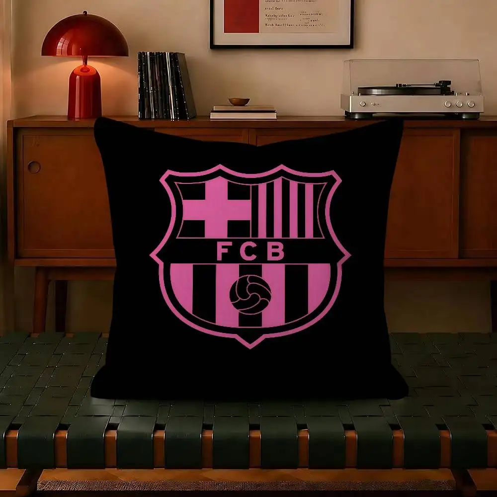Kissen, Geschenk, Heimbüro, Dekoration, Schlafzimmer, Sofa, Auto, Kissenbezug, 45 x 45 cm, City B-B-Barcelona Art Logo – Detail 12