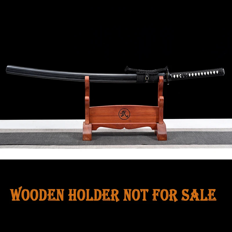 Handed Wooden Samurai Sword, Japanese Iaito Training Sword,  Katana, Wooden Saya, Decoration, No Sharp, Type A, Hawk Tsuba