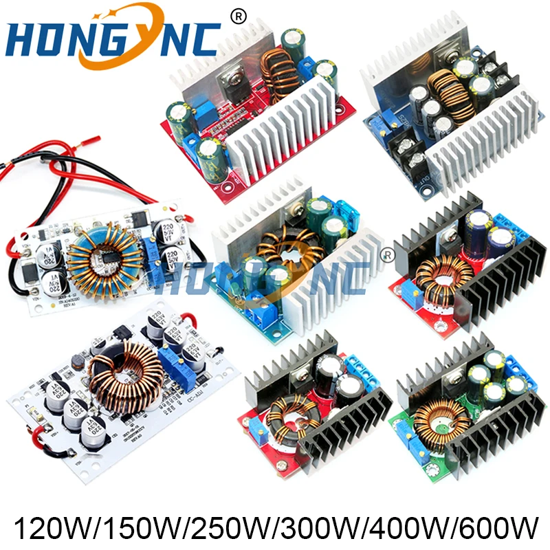 DC-DC 120W / 150W / 250W / 9A 300W / 300W 20A / 400W 15A / 600W 10A Step Up Boost dönüştürücü/adım aşağı Buck güç kaynağı modülü