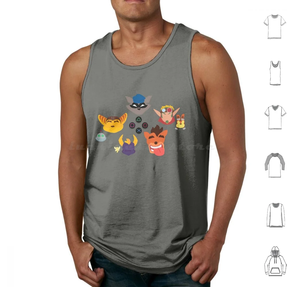 Más entonces impresionantes camisetas sin mangas de algodón con estampado más impresionante Jak y Daxter Daxter Jak juegos videojuego Naughty Dog Game Gaming
