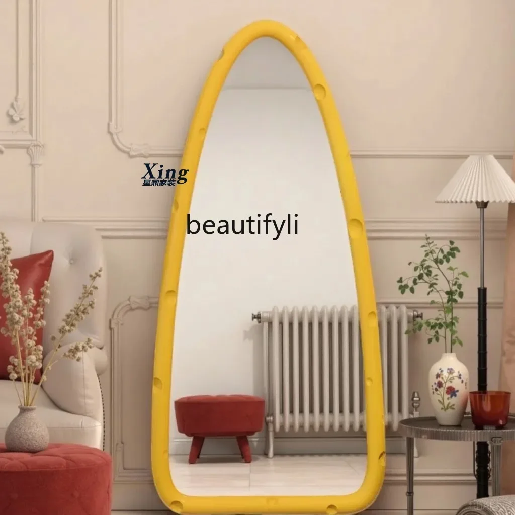 

B06 French full-length mirror floor-to-ceiling mirror bedroom retro special-shaped high-end full-length mirror clothing store