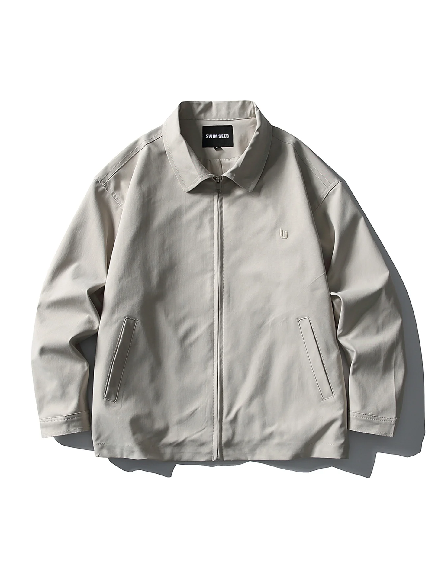 

Retro Japanese Sle Men's Loose Fit Jaet Spring Detroit Couples Outerwear Embroidered Collar Workwear