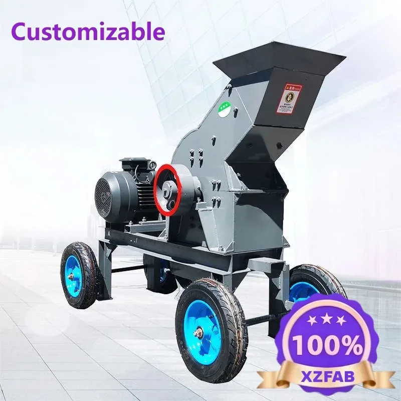 Factory Direct 2026 Hammer Crusher Pebble Ore Rock Crusher Tile Concrete Block Construction Waste Sand Making Machine