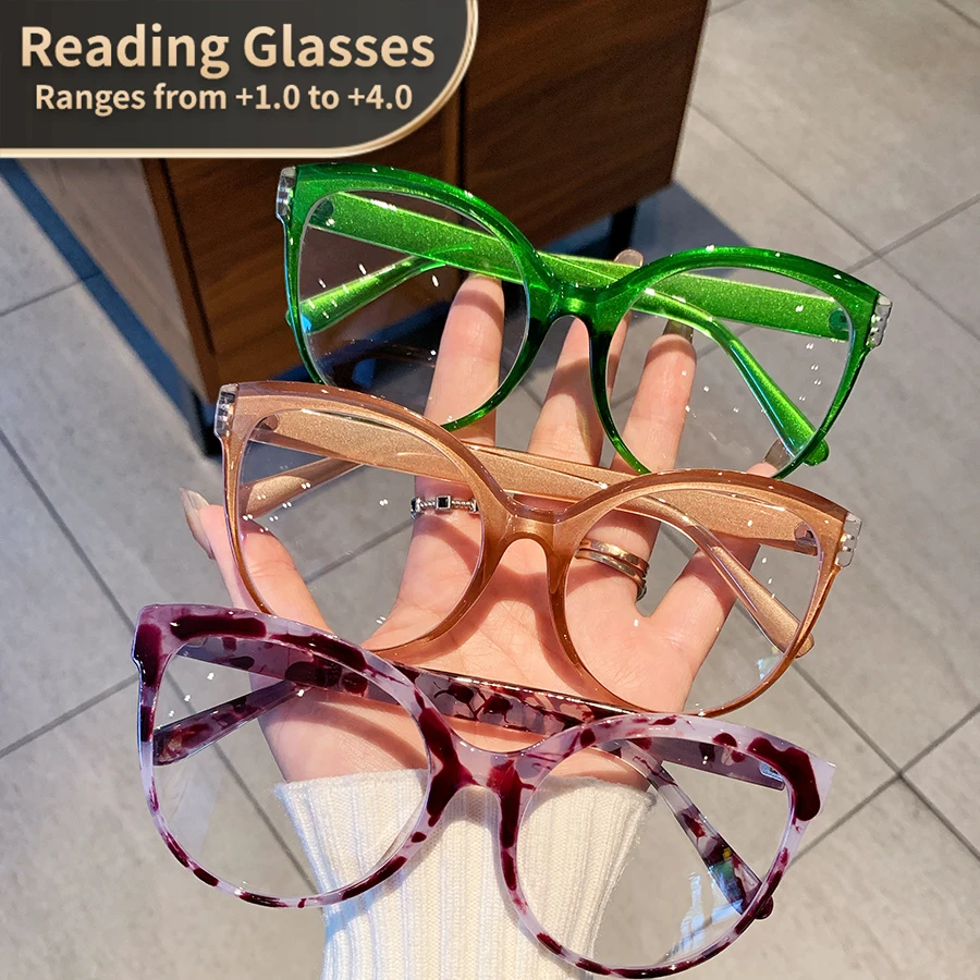 Laptop Accessories Women - Retro Cat Eye Reading Glasses for