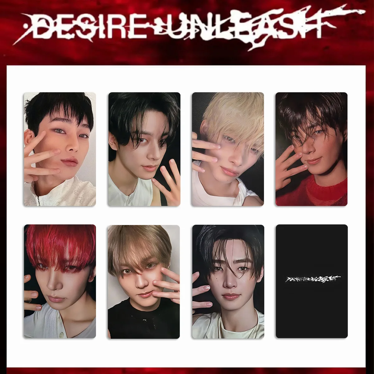 

KPOP Idols JUNGWON HEESEUNG Mini6 альбом DESIRE UNLEASH фотокарта высокого качества INS стиль двухсторонняя печать LOMO Card JAY подарок