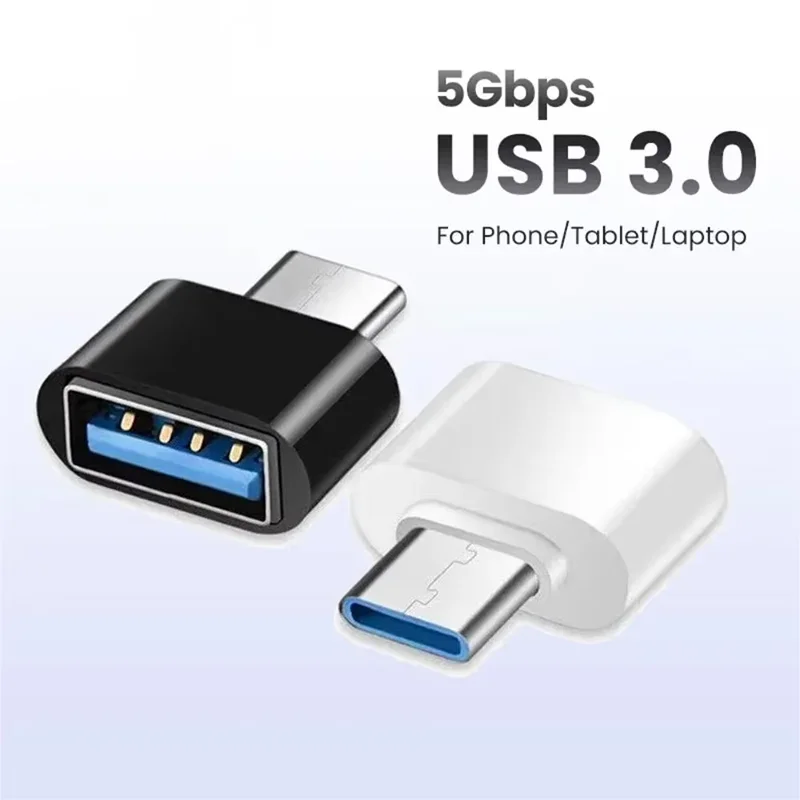 

Mini Type C to USB Adapter 3.0 USB-C Male OTG A Female Data Connector For MacBook Pro iPad Mini 6/Pro MacBook Air Type C Device