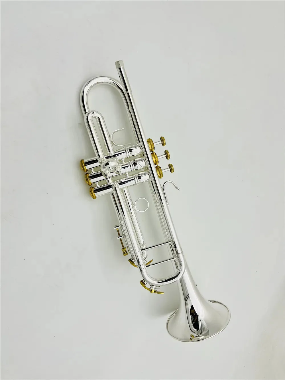 

2026 hot new High Quality Bb Trumpet Siver Plated Professional Brass Instrument With Case