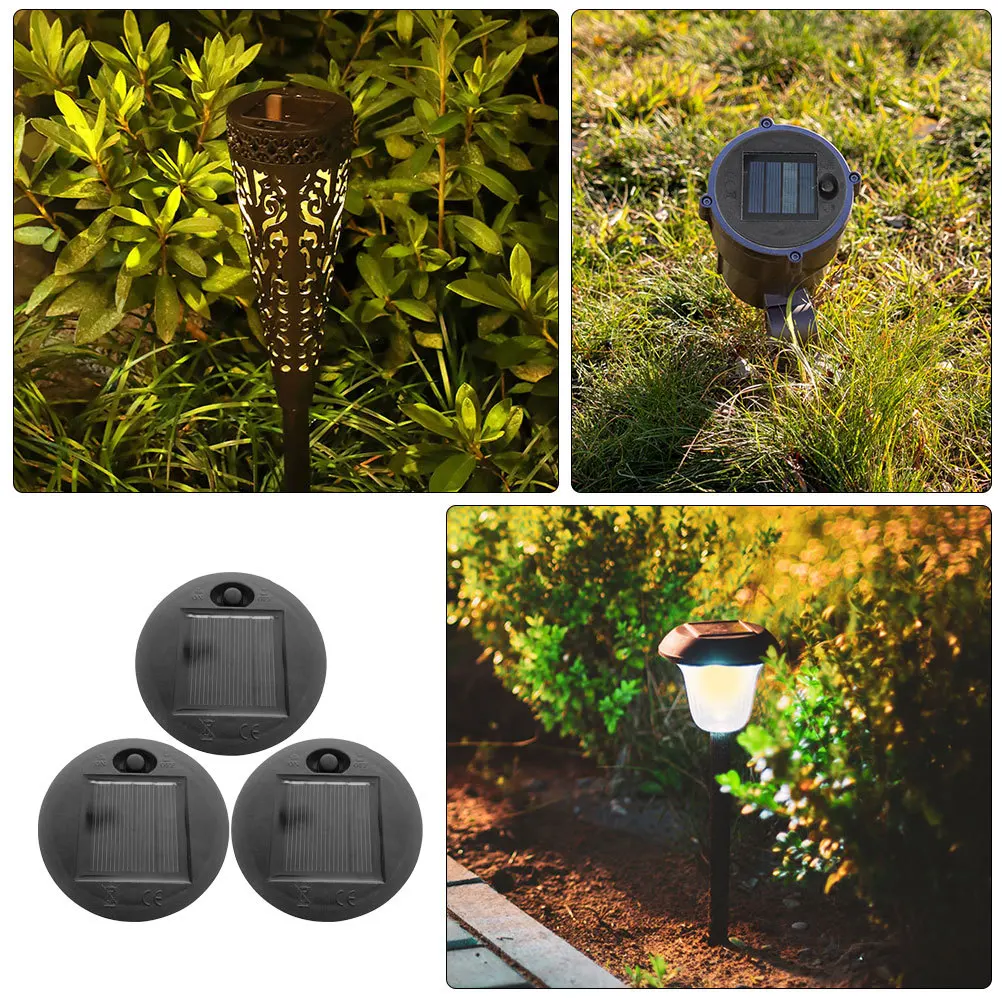 

3pcs Light Replacement Panels Outdoor Panels For Garden Lights Solar Lantern Tops Solar Light Parts Weatherproof Durable For