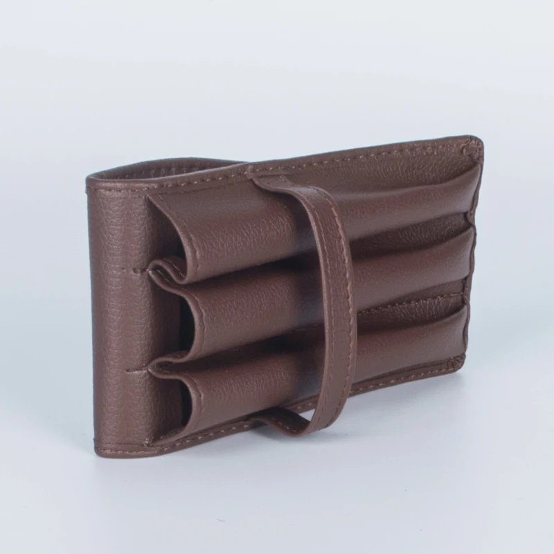 high quality Handmade Leather Pen Bag Cowhide Pencil Bag Vintage Retro Style fountain pen bag Accessories For