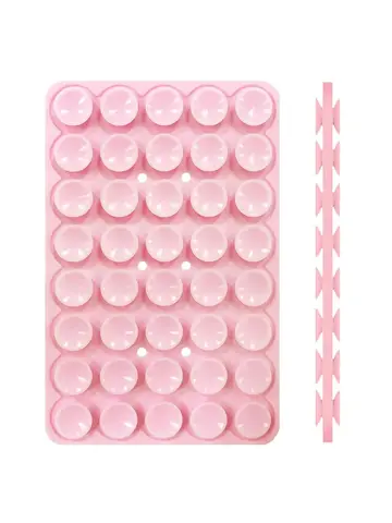 Silicone Suction Cup Phone Holde Multifunctional Fixed Anti-slip Mobile Fixture Double Sided Detachable Phone Rubber Sucker Pad