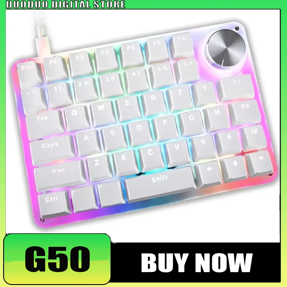 

MK45 Single-hand Keyboard Macro Programming Knob for Drawing PS/Ai/LR/PR Independent Chip Custom Mechanical Keyboard Office Gift
