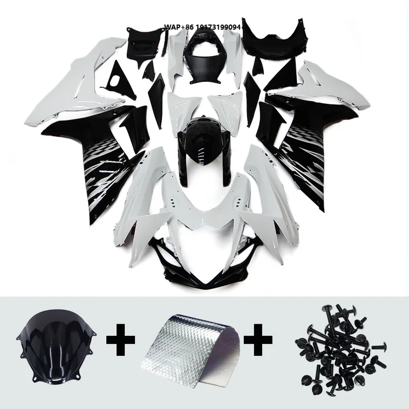 

White Black Fairing Kit for 2011-2022 2023 GSXR 600 GSXR 750 K11 Body Kit