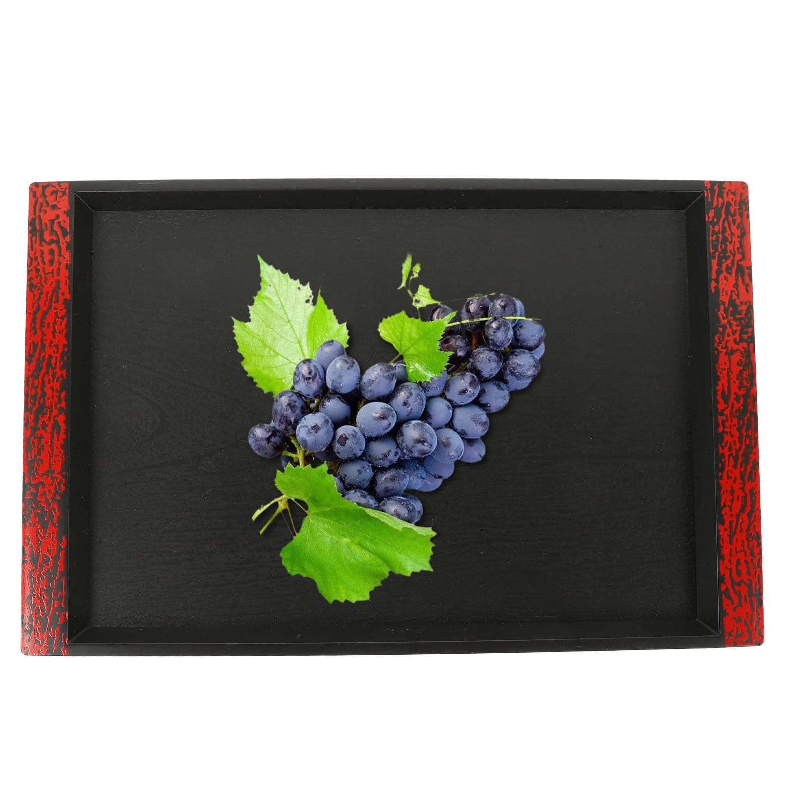 

Japanese Style Non-Slip Rectangular Food Serving Tray Household Tray Fruit Bread Serving Dish Multi-Functional Storage Plate