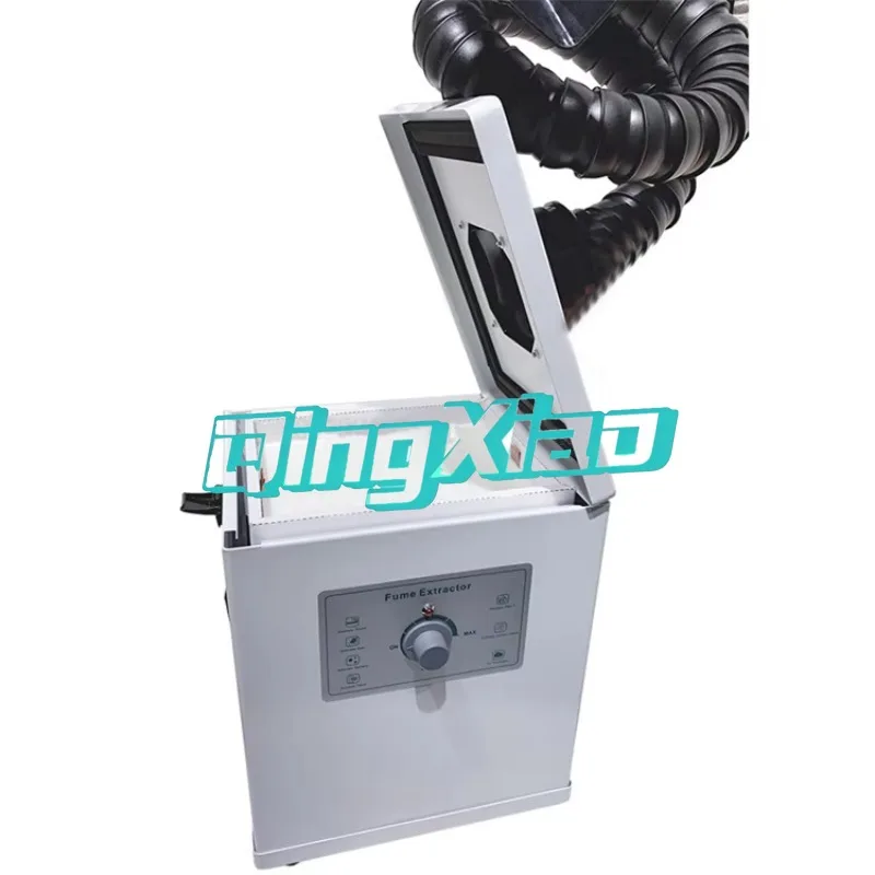 Portable Solder Fume Extractor For Soldering Iron Laser Marking Beauty Salon With Flexible Hose Efficient Odor Removal