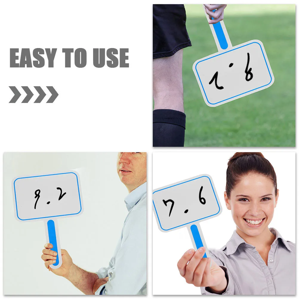 

Foam Dry Erase Paddle Single Side Write Scoreboard For Games Auctions Voting Lightweight Portable Erasable Answer Board Smooth