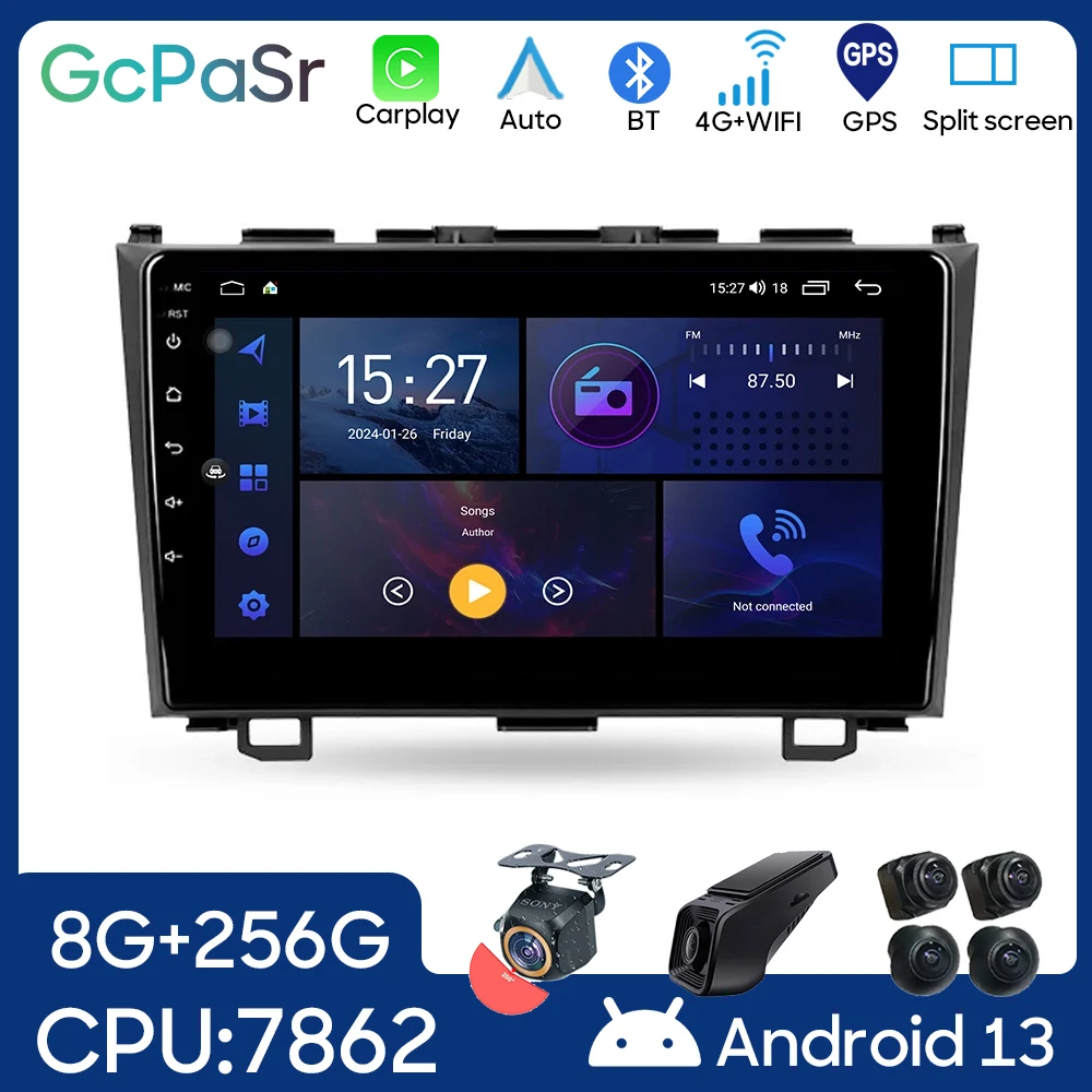 

Car Android For Honda CRV CR-V 3 III 2006 - 2012 Auto Radio Stereo Head Unit Multimedia Player GPS Navigation NO 2din DVD 7862